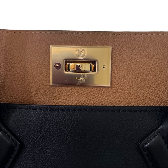 NWT Louis Vuitton ON MY SIDE MM Handbag Black Brown - Picture 10 of 13